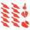 40pcs Plastic Arrow Tail Accessory For For Adults Sturdy And Practical 10