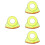 4Pcs Safety Sun Shade Yellow Hard Hat Visor Neck Protector 8
