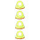 4Pcs Safety Sun Shade Yellow Hard Hat Visor Neck Protector 10