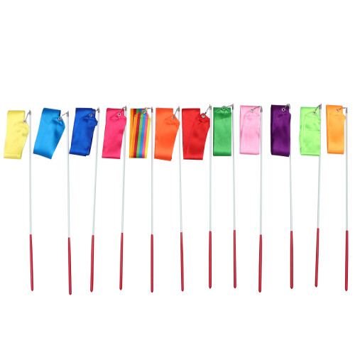 36Pcs Assorted Dancing Streamers Rhythmic Ribbon Gymnastics