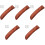 5Pcs Kitchen Cutter Handle Wooden Grip Brown 4