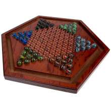 2Sets Traditional Wooden Chinese Checkers Game Set Kids
