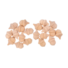 2 Pcs Wood Hazelnut Toys Child Kids Painting Craft Diy Adornments