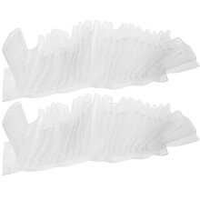 5Pairs White Fake Wrist Cuffs for Women Wedding and Lolita Accessories