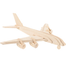 Wooden DIY Airplane 3D Puzzle Kit For Toddlers
