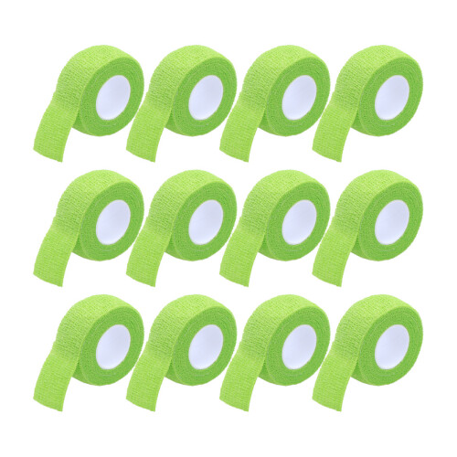 12 roll medical cohesive self wrap green