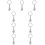 9Pcs Stylish Silver Dentist Floss Keychain Creative Pendant Keychain 11