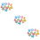 3Sets Assorted Color 3D Shapes Manipulative Blocks for Child Education 10