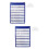 2 Pcs Learning Card Wall Pocket Group Management Chart Magnet Hanging 7