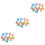 3Sets Assorted Color 3D Shapes Manipulative Blocks for Child Education 6