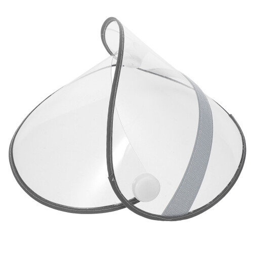 3Pcs Clear Raincoat Hat Shield PVC Brim Face Protector for Poncho 1