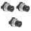 3Pcs Usb 2.0 Bulkhead Pass Through Connector Flush Mount 3