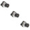 3Pcs Usb 2.0 Bulkhead Pass Through Connector Flush Mount 9