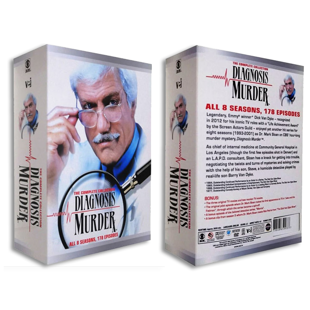 Diagnosis Murder：The Complete series DVD(English) Box Set-32 Discs