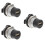 3Pcs Usb 2.0 Bulkhead Pass Through Connector Flush Mount 7
