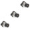 3Pcs Usb 2.0 Bulkhead Pass Through Connector Flush Mount 5
