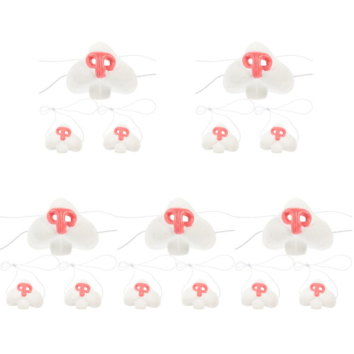 15 Pcs Rabbit Nose Bunny Vinyl Child 2