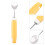 1Pc Rehabilitation Aid Folding Spoon Portable Tableware (Yellow) 6