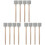 6 Pairs Bass Drum Mallets Performance Drumsticks Percussion Accessory 4