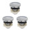 3Pcs Durable Copper Urinal Flush Heads Silver for Low Maintenance Use 5