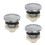 3Pcs Durable Copper Urinal Flush Heads Silver for Low Maintenance Use 9