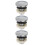 3Pcs Durable Copper Urinal Flush Heads Silver for Low Maintenance Use 4
