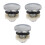 3Pcs Durable Copper Urinal Flush Heads Silver for Low Maintenance Use 10