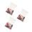 3Pcs Glitter Eyeshadow Palette Shimmer Pigmented Waterproof 9