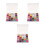 3Pcs Glitter Eyeshadow Palette Shimmer Pigmented Waterproof 7