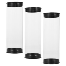 9Pcs Portable Black PVC Golf Ball Organizer Transparent Storage Case
