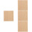40Pcs Unfinished Bamboo Rectangular Cutouts Khaki DIY Gift Tags Decor 6