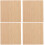 40Pcs Unfinished Bamboo Rectangular Cutouts Khaki DIY Gift Tags Decor 5