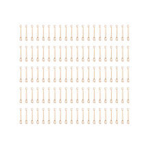 400 Pcs Golden 15mm Eardrop Connection Rod Jewelry For Women