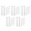 60Pcs White Plastic Mini Columns Roman Pillars for Micro House Decor 9