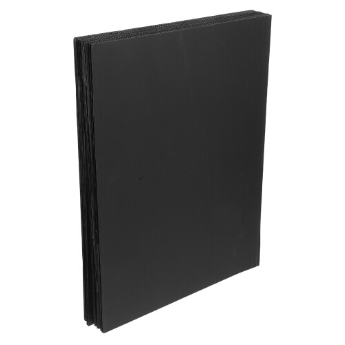 20Pcs Black Corrugated Plastic Sheets for Posters, Signs and Home Use 2