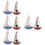 8 Pcs Miniature Sailboat Models Mediterranean Desktop Decor 9