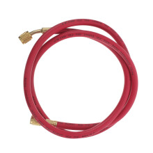 2Pcs Red Plastic+alloy Recharge Hose for Car Ac High-Pressure Hvac Use