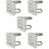 5Pcs Pole Mount Bracket Camera Mount for Cctv Dome Silver Alloy 8