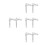 8Pcs Jack Universal Joint Tool Silver for Jack Repairs 9