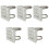 5Pcs Pole Mount Bracket Camera Mount for Cctv Dome Silver Alloy 3
