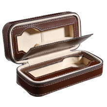 3Pcs Brown Watch Display Box Elegant Vintage Style Storage Organizer