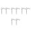 8Pcs Jack Universal Joint Tool Silver for Jack Repairs 6