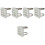 5Pcs Pole Mount Bracket Camera Mount for Cctv Dome Silver Alloy 4