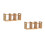2Pcs Chocolate Bamboo Storage Rack Adjustable Desktop Book Holder 6