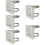 5Pcs Pole Mount Bracket Camera Mount for Cctv Dome Silver Alloy 11