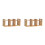2Pcs Chocolate Bamboo Storage Rack Adjustable Desktop Book Holder 7