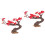 Artificial Tree Adornments Red 2pcs 9.82x6.68x5.11in 4