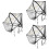3Pcs Foldable Baby Stroller Net with Embroidered Mesh 8
