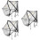 3Pcs Foldable Baby Stroller Net with Embroidered Mesh 9
