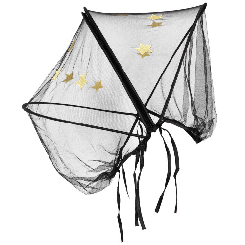 3Pcs Foldable Baby Stroller Net with Embroidered Mesh